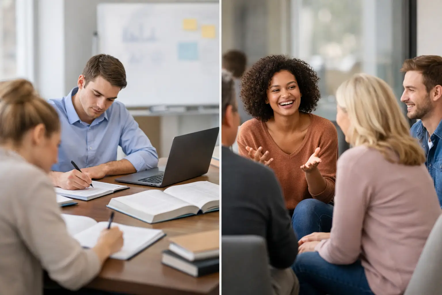 Structured Studies vs Conversation Groups